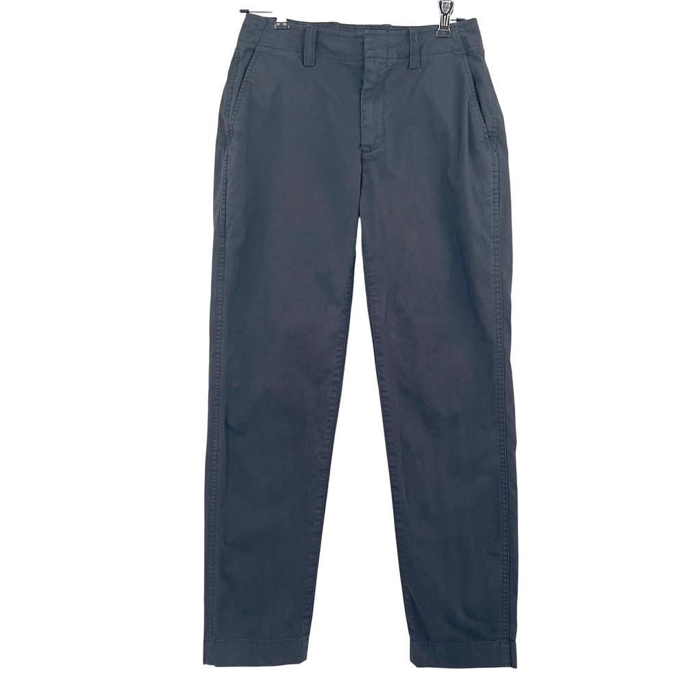 Gap Womens Downtown Khaki Black Slim Tapered Chino Pants Size 0